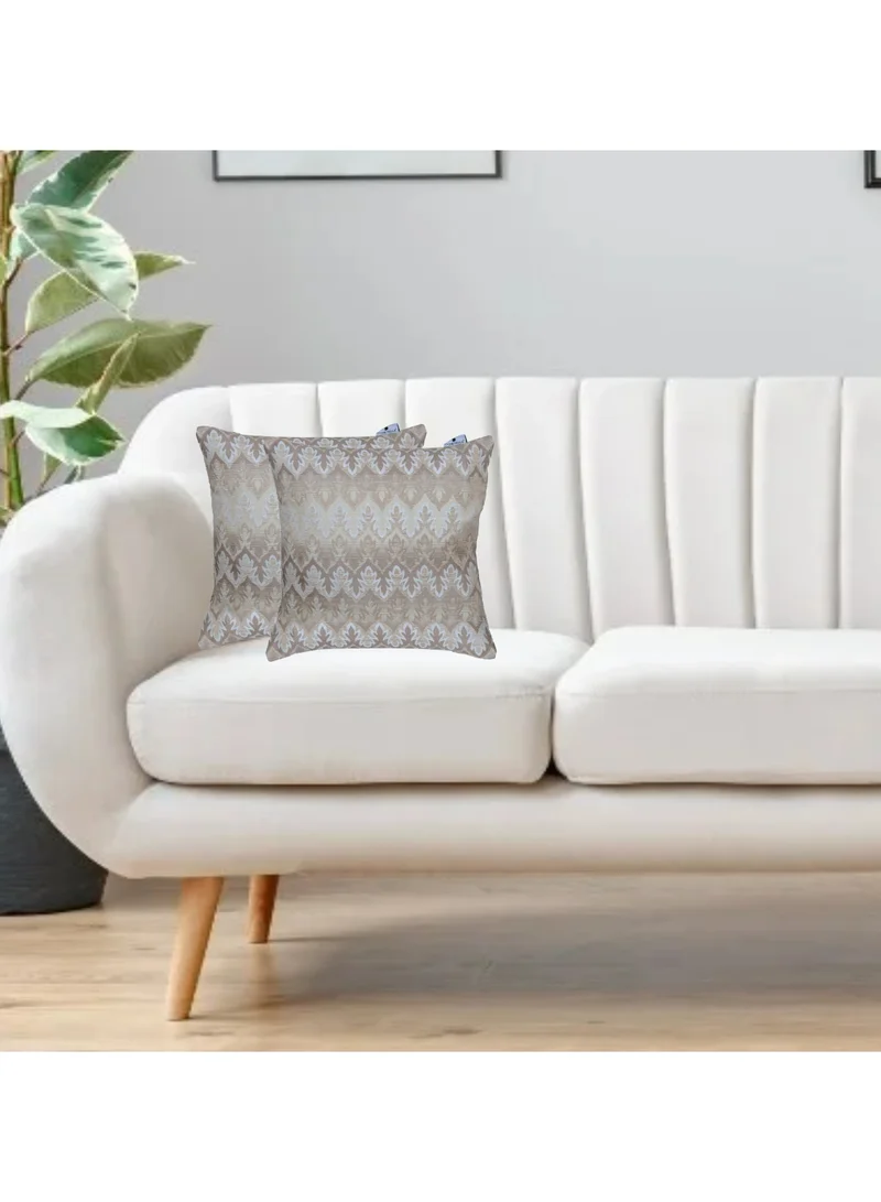 دوناتيلا غطاء وسادة، 45 × 45 سم (18 × 18 بوصة) قطعتان من أكياس الوسائد المزخرفة بدون حشو مع فن تجريدي جميل للأريكة التي تتحول إلى سرير وغرفة المعيشة والأريكة، عشب الليمون