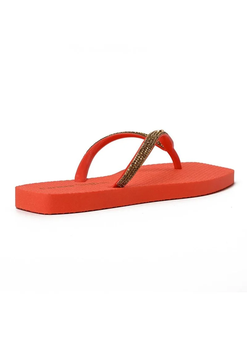 Carmen Steffens  Orange Shine Flip-Flop for Women | Best Price UAE