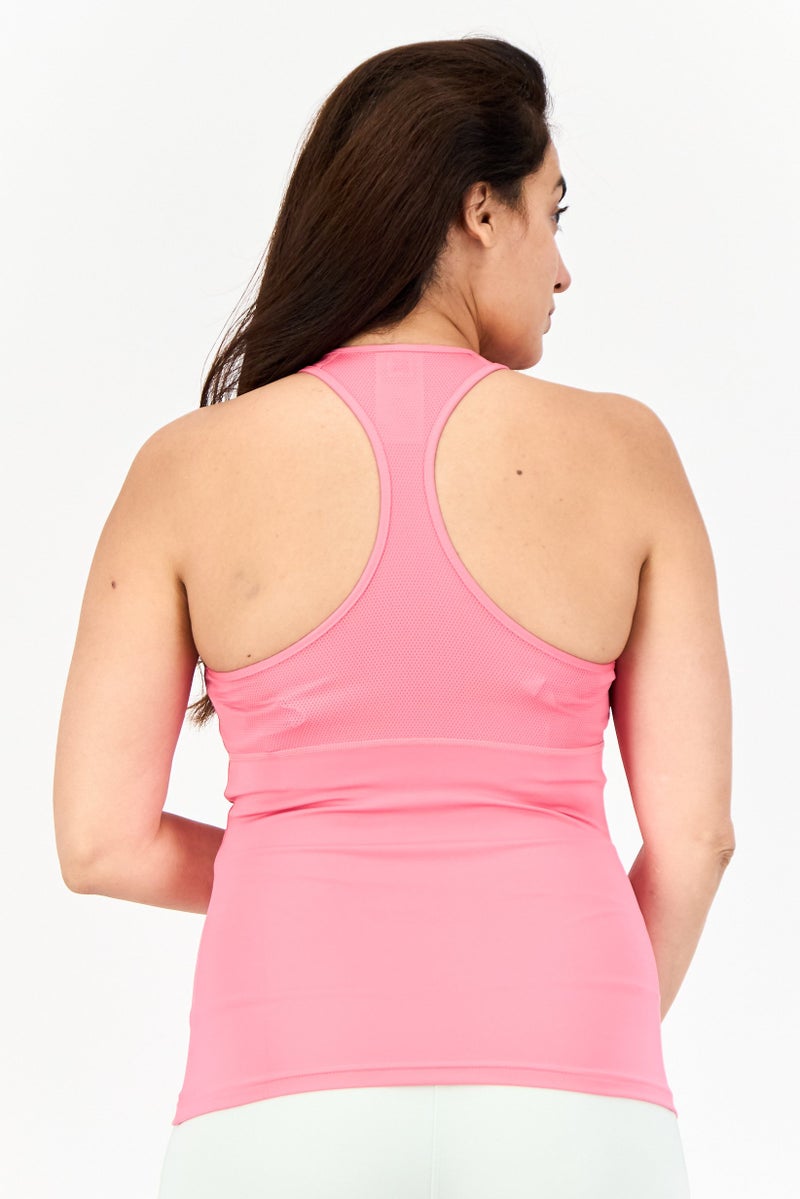 Adidas Women Sportswear Fit Sleeveless Racerback Training Tank Top, Pink - Image 2