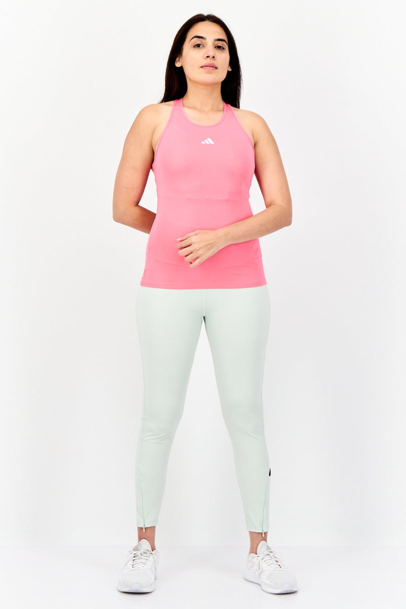 Adidas Women Sportswear Fit Sleeveless Racerback Training Tank Top, Pink - Image 4