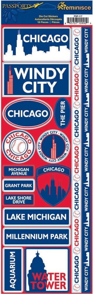 Reminisce Passports Combo Sticker, Chicago - Image 1