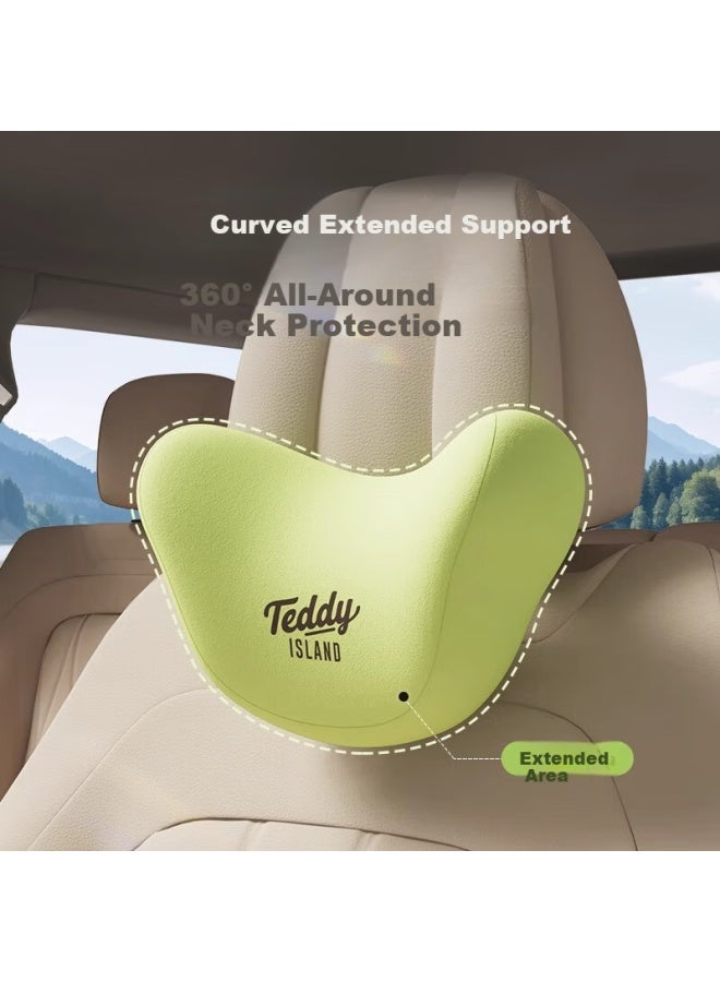 helloleiboo oleiboo X Teddy Island Collaboration Car Lumbar Support Cushion Neck Pillow Seat Backrest Pad - Image 4