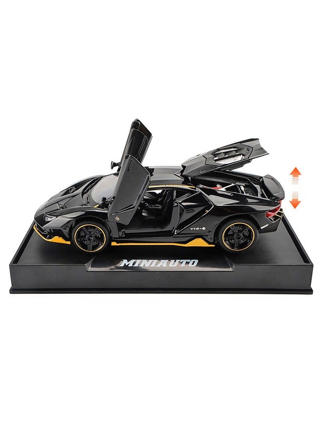 Lamborghini Cars Toys Die-cast Metal Car Model Car Pull Back Car Super Car Openable Door With Sound and Light Birthday Gift Party Decorations  for Children, Boys, Girls - Image 1