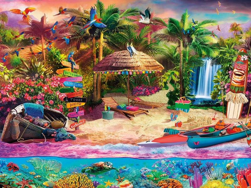 Buffalo Games Tropical Island Holiday 1500 Piece Jigsaw Puzzle for Adults Challenging Puzzle Perfect for Game Nights 1500 Piece Finished Size is 3150 x 2350 - Image 2