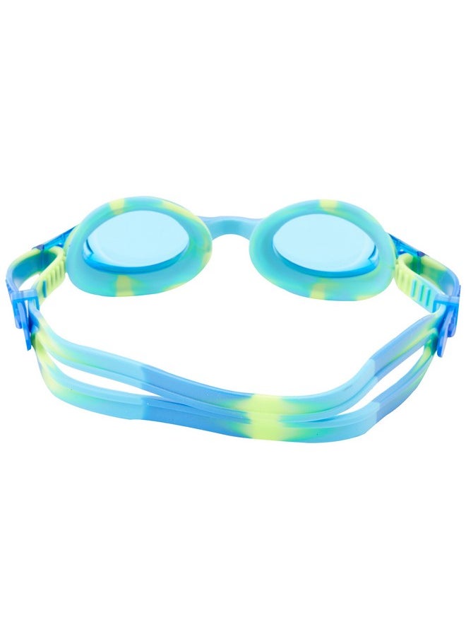 TYR - Swimple Tie Dye Youth Swim Goggles Blue/Green Ages 3 10 - Image 1