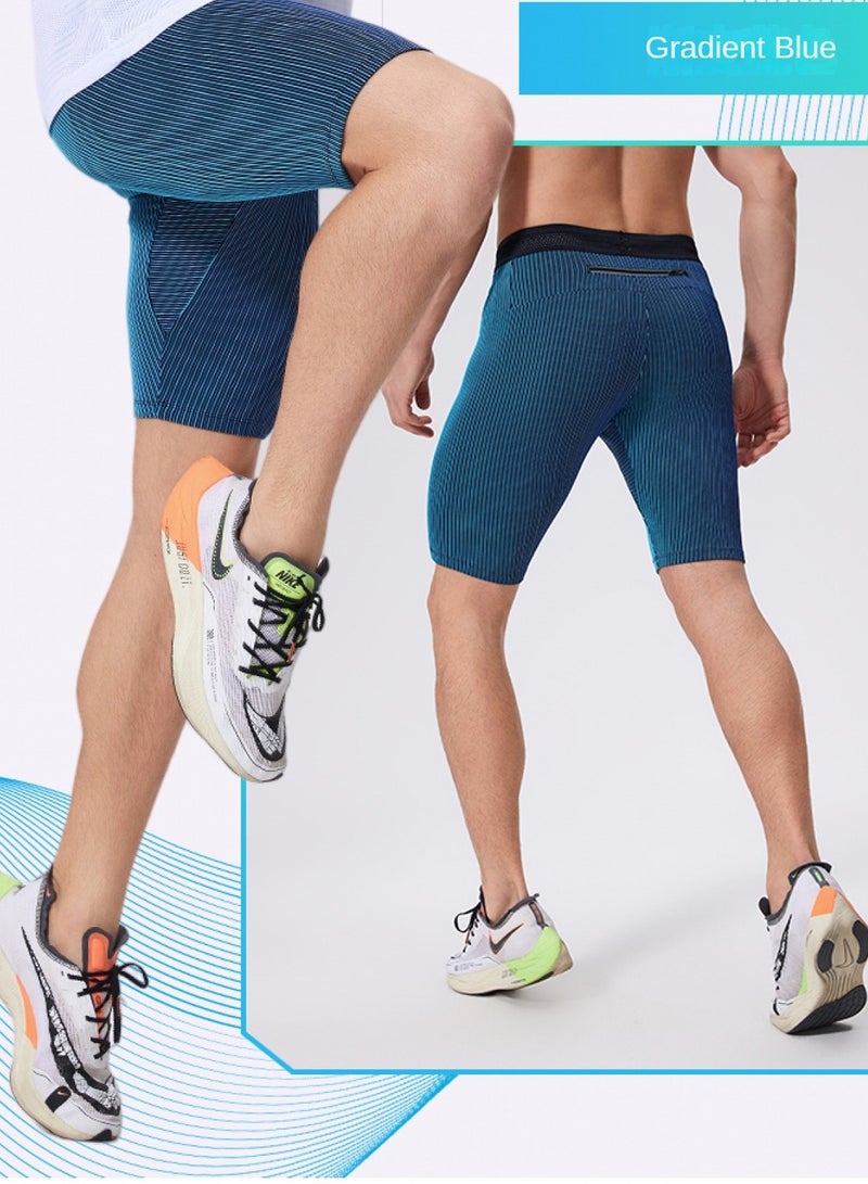 luluesses Athletic shorts  with pockets  Gradient Color  Quick drying  - Image 1