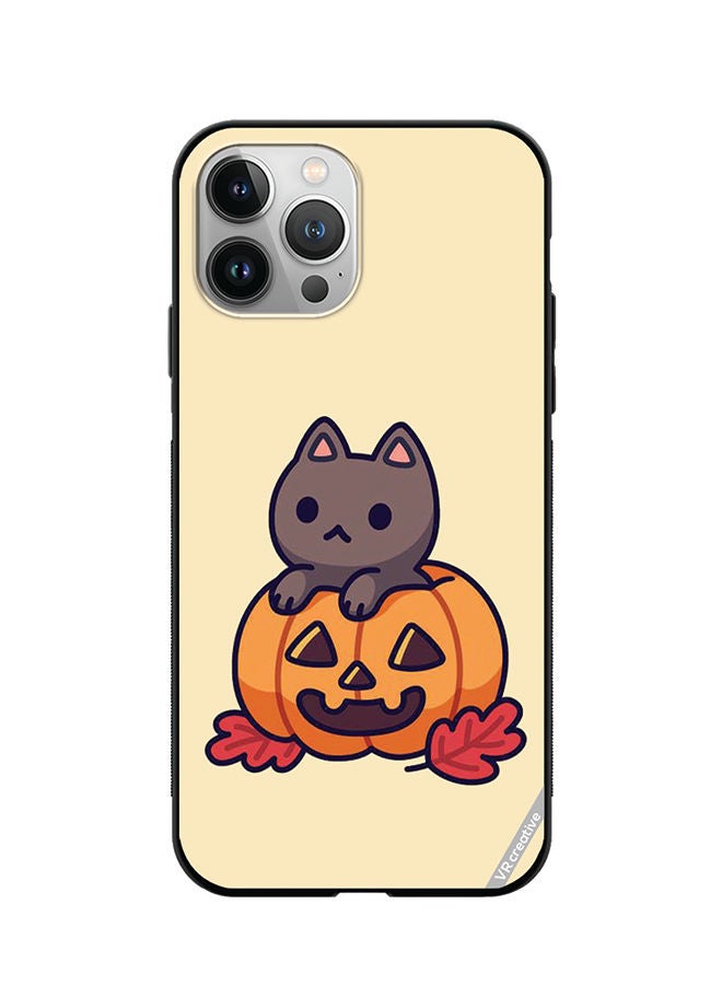 VR CREATIVE Protective Case Cover For Apple iPhone 11 Pro Max Cat In A Pumpkin Design Multicolour - Image 1