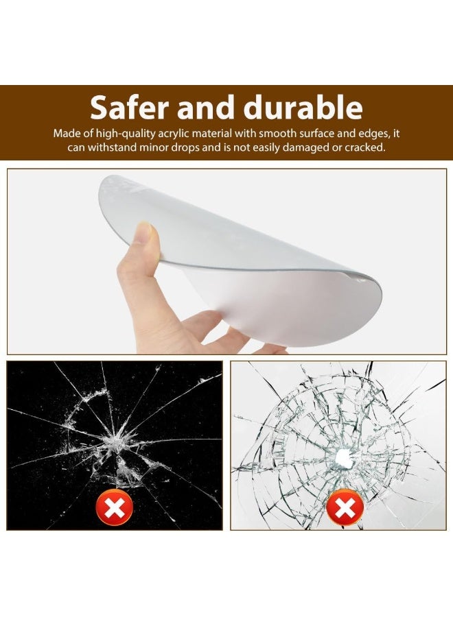 TPGP 9Pcs Wall Mirror Sticker Mirror Wall Stickers Acrylic Mirror Adhesive Round Wall Mirror - Image 5