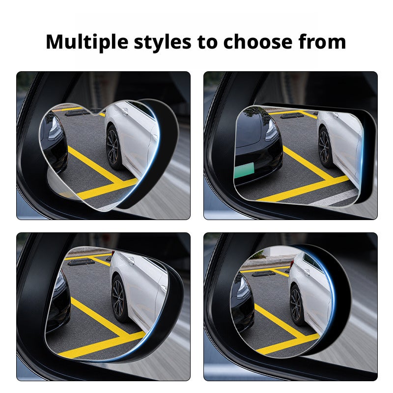 Frameless Blind Spot Mirror, 360° Adjustable Wide Angle Car Rearview Mirror - Image 2