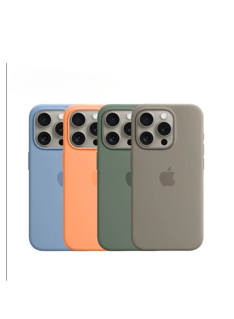 AROAQ Iphone Silicone Magnetic Case, Durable Silicone Case With Magsafe, Comfortable Soft Iphone Protection Case For Iphone 15 Pro Max, 15 Plus, Pro, ( Red Color ) - Image 2