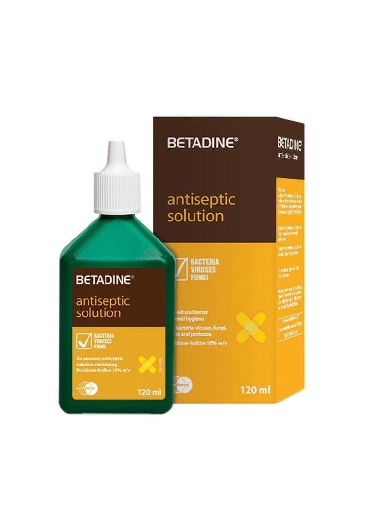 Betadine Antiseptic Solution 120ml - Image 2