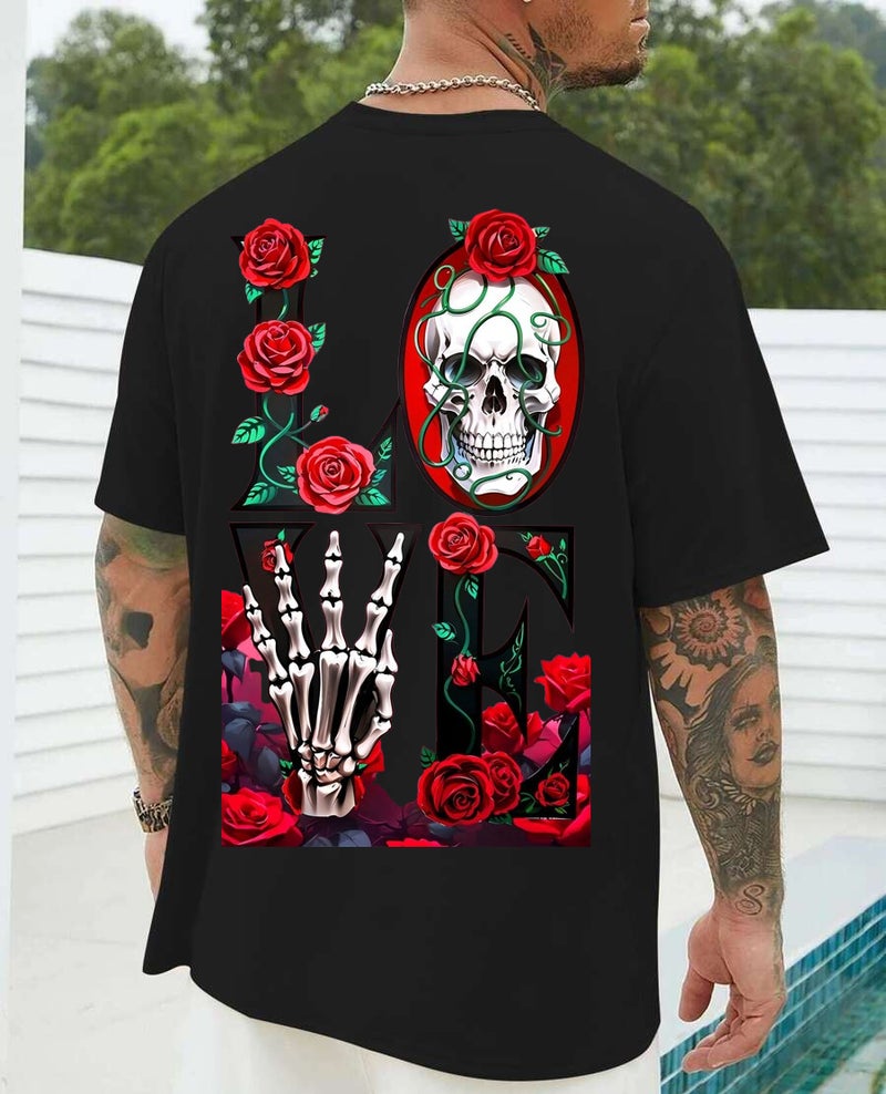 DIVIS Graphic Black T-Shirt for Men - Image 1
