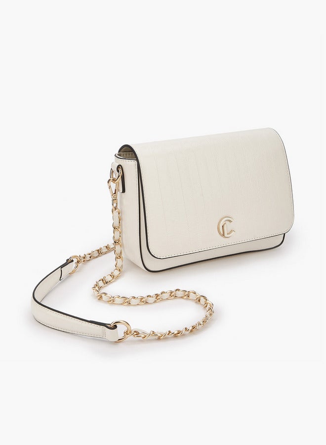 لو كونفورت حقيبة كروس بودي بنقوش مع إغلاق قلاب - Image 3