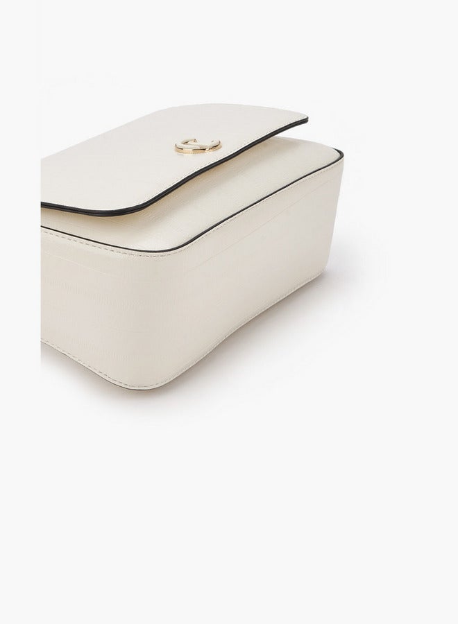 لو كونفورت حقيبة كروس بودي بنقوش مع إغلاق قلاب - Image 5