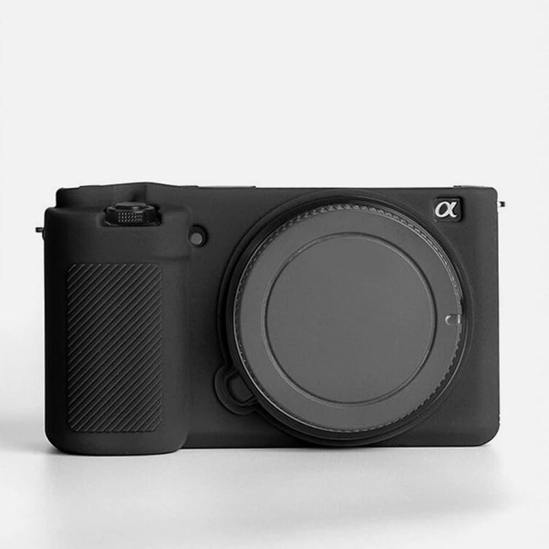 Blue Silicone Cover Case For Sony ZVE10 Vlog Camera With Slip Proof Design And Flip Screen - Image 4