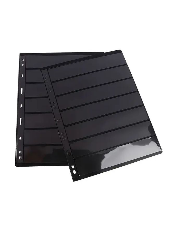4 PCS 7 Row Stamp Collection Album With Coin Slots Durable PVC Portable Storage - Image 1