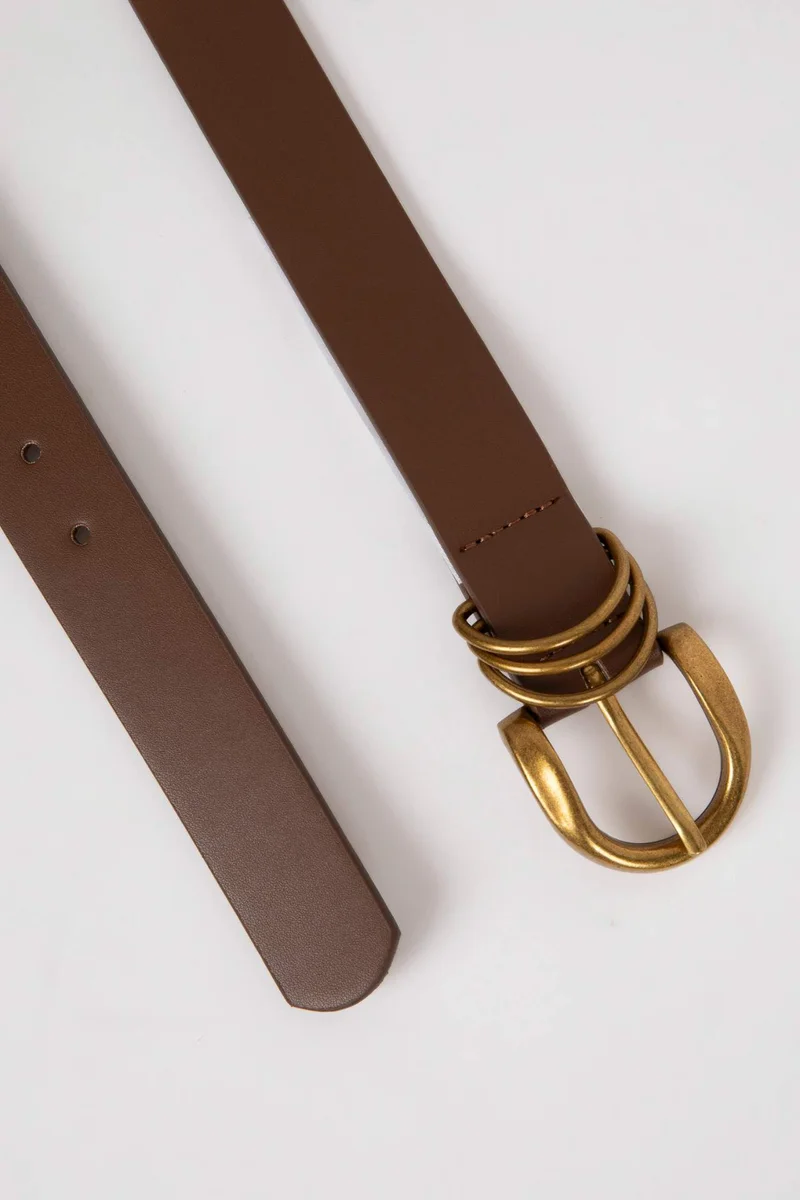 ديفاكتو Woman Faux Leather Jean Belt