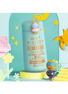 StarAndDaisy StarAndDaisy Smart Kids School Water Bottle SUS Insulated Thermos (Starface-2 Blue)  - Image 1