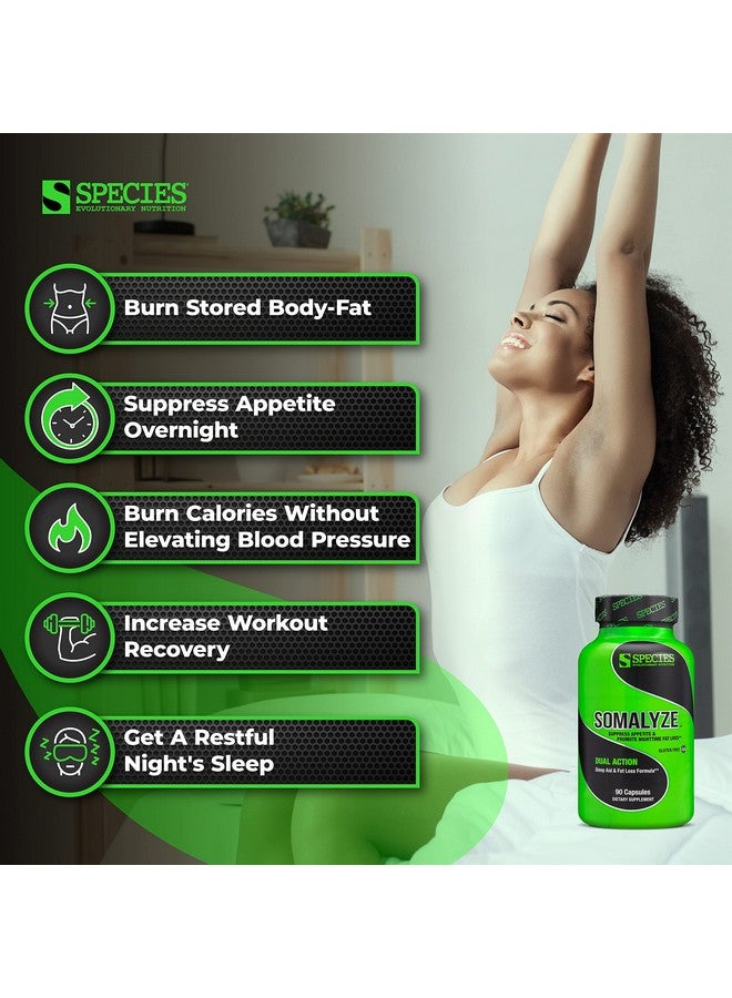 Species Nutrition Somalyze Stimulant Free, Appetite Suppressant with GABA and Melatonin, Gluten Free Caps, 90 Capsules - Image 4