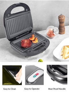 6-In-1 Sandwich Maker with Sandwich-Grill-Waffle-Donut-Nutties+Shell Detachable Plates, Sandwich Heater maker, Grill maker, Snack Machine for Home Kitchen, 2 Slices,750W SK-908 Black/Silver - pzsku/Z82DFB909754D5AF9D68CZ/45/_/1735374124/02a949da-f169-4a31-8eb3-1af49a21c244