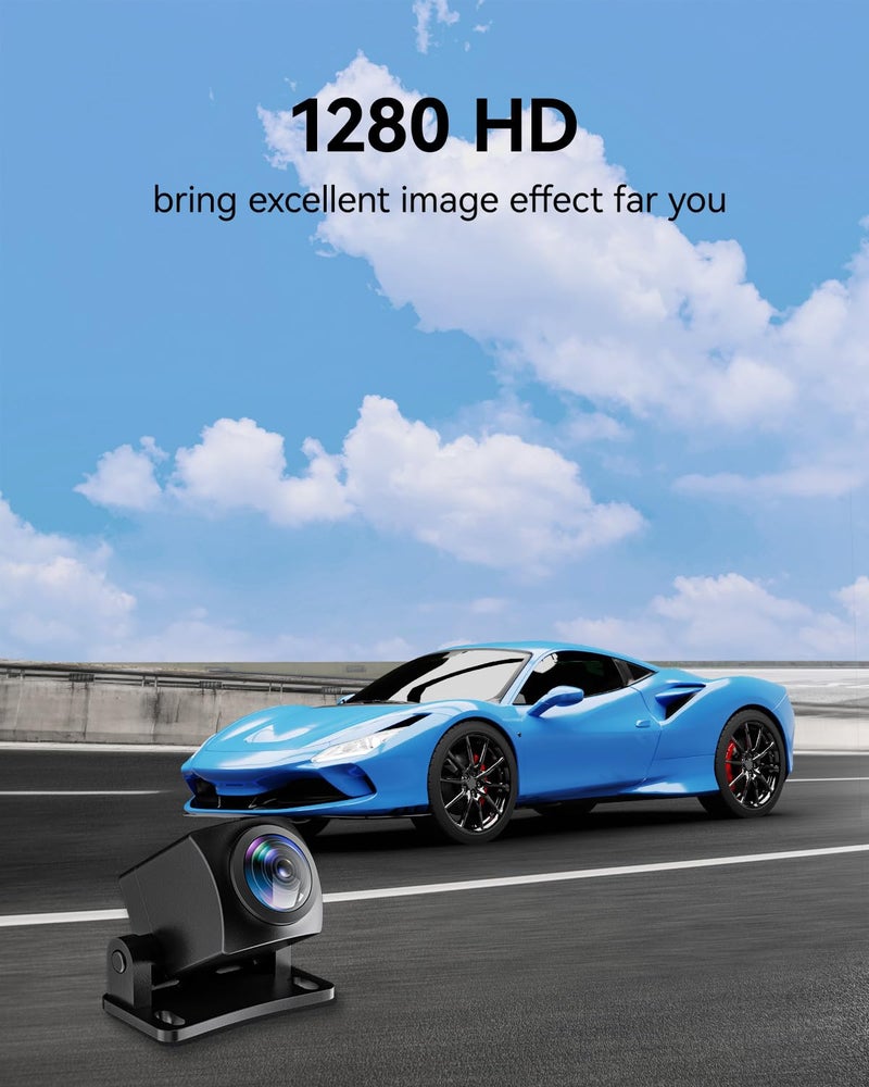 REDTIGER Original Rear Camera for Dash Cam, Suitable for Redtiger Series Dash Cam, 1080P Waterproof Backup Camera with Cable - Image 2