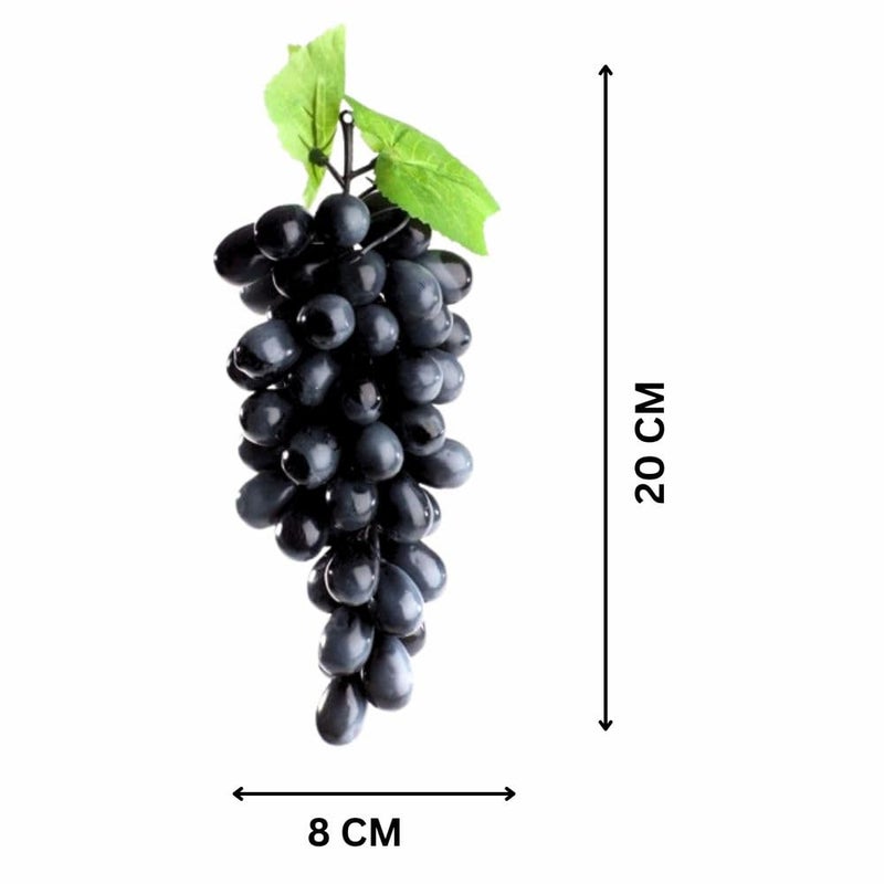 SINGAA Artificial Grapes with Leaves for Home, Garden, Car, Party, Stage, Fruit Shop, Basket, Bowl, Photography,Dining Table and Events Decoration - 22 CM - Pack of (2) - Image 4