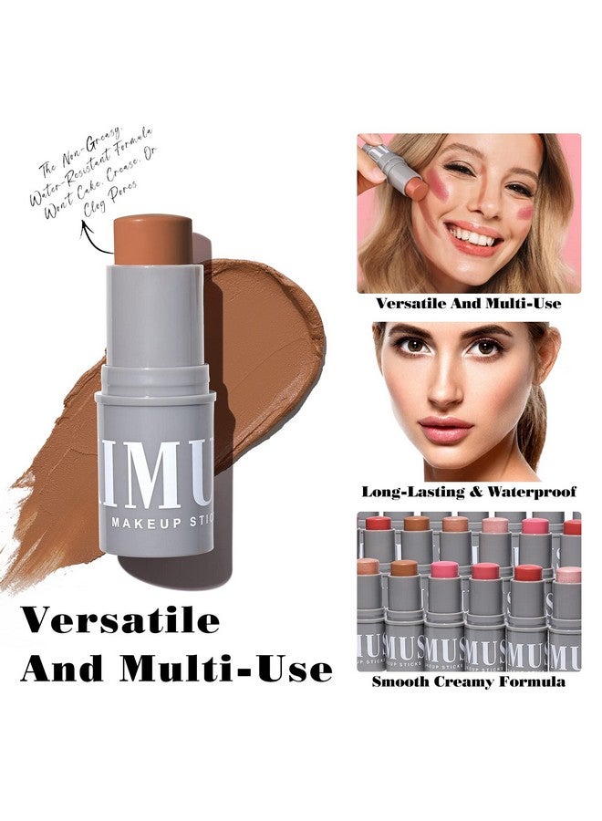 KIMUSE Cream Contour Stick Duo Cream Blush Stick & Bronzer Shaping Stick Creamy & Pigmented Long Lasting & Vegan Face Make Up Sticks  - Image 3