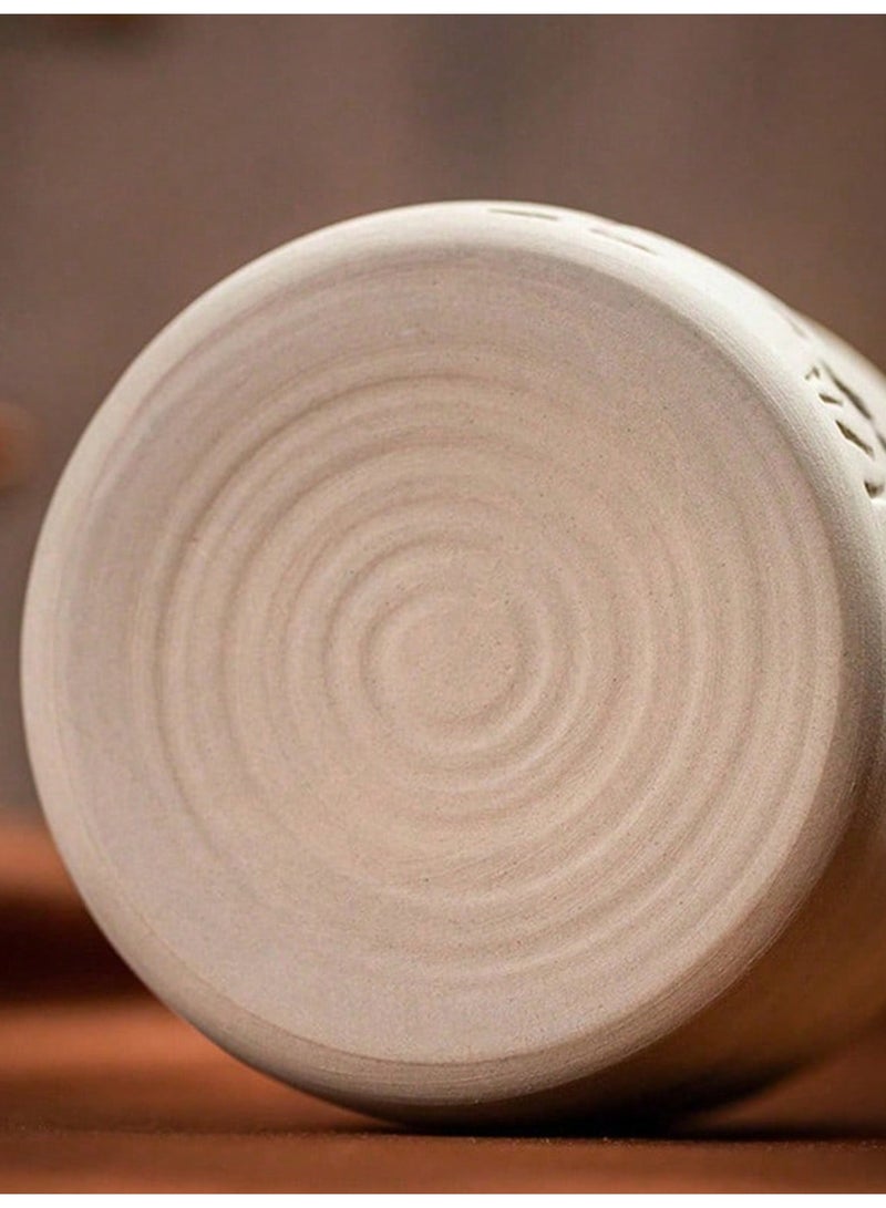 Vonqu Ceramic Coffee Mug with Desert Camel & Palm Tree Design – Hand-Carved Stoneware Coffee Cup (250ml), Reusable, Non-Slip Base, Hand Wash Only, for Espresso, Latte, Cappuccino & Tea – Elegant Desert-Themed Gift & Home Décor - Image 3