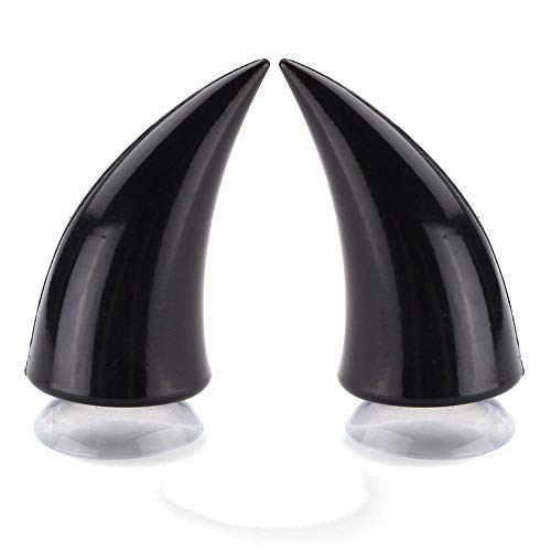 SELVIKE Devil's Helmet Horn with Suction Rubber Pad for All Bikes and Motorcycles (Pack of 2) (Black) - Image 3