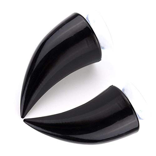 SELVIKE Devil's Helmet Horn with Suction Rubber Pad for All Bikes and Motorcycles (Pack of 2) (Black) - Image 4