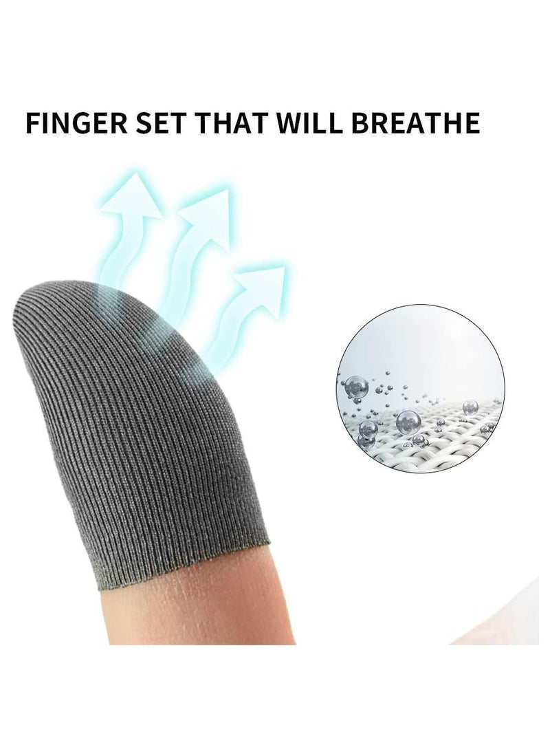 Beauenty 8 Pack Mobile Gaming Finger Sleeves AntiSweat Breathable Touchscreen Compatible with iPhone and Android  - Image 2