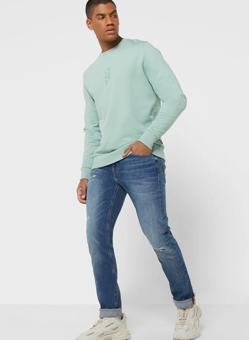 Calvin Klein Jeans Logo Slim Jeans