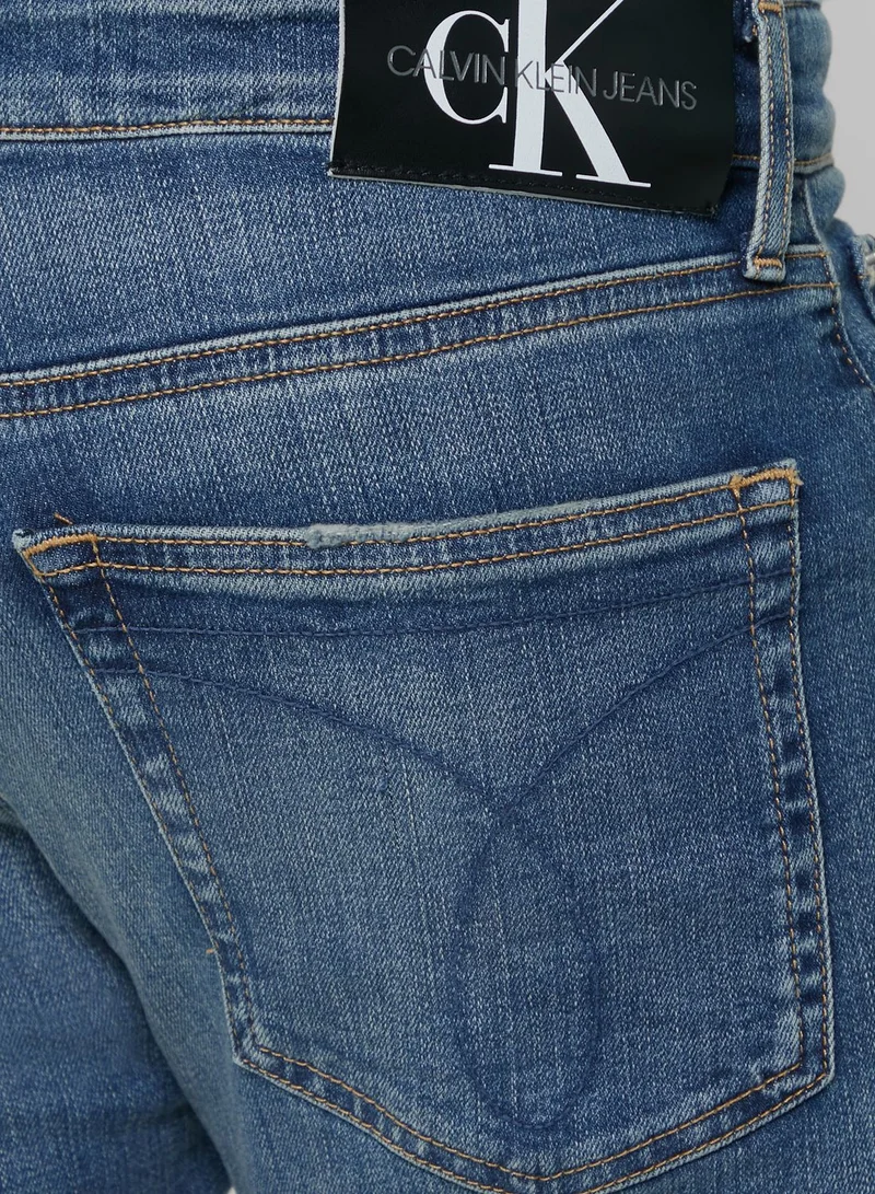 Calvin Klein Jeans Logo Slim Jeans