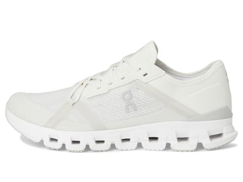On Women's Cloud X 4 AD Sneaker, White/Wolf, 8 - Image 4
