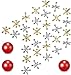 Legigo 3 Sets Retro Metal Jacks and Ball Game Toys KitInclude 3 Pieces Red Rubber Balls and 30 Pieces Gold and Silver Metal Jacks for Kids and AdultsClassic Game of Jacks for Party Favor - Image 3