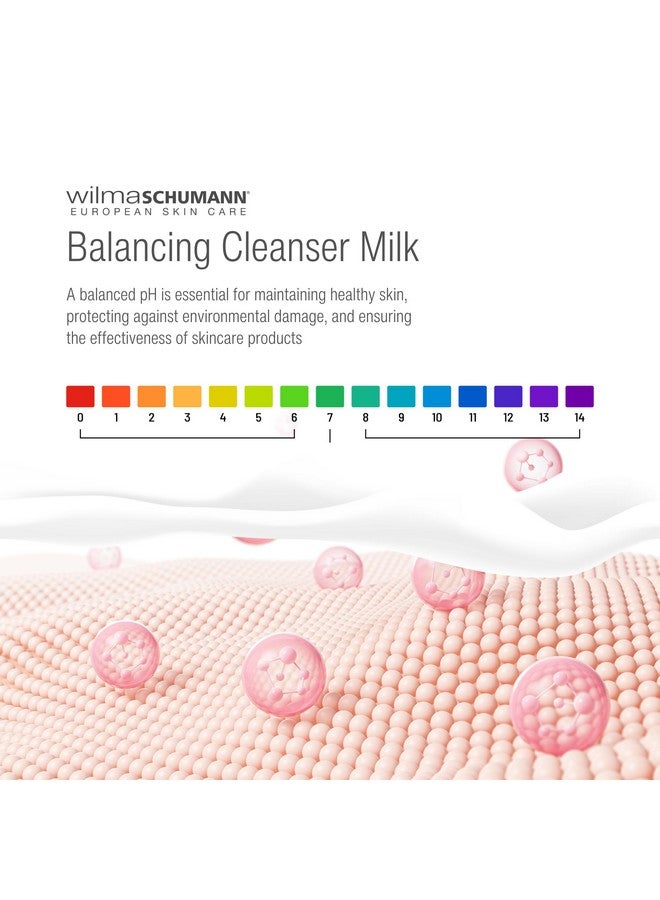 WILMA SCHUMANN Balancing Gentle Face Cleanser Milk Daily Hydrating Facial Cleanser For Normal And Combination Skin Milk Face Wash 7Oz/210Ml Luxury Skin Care - Image 5