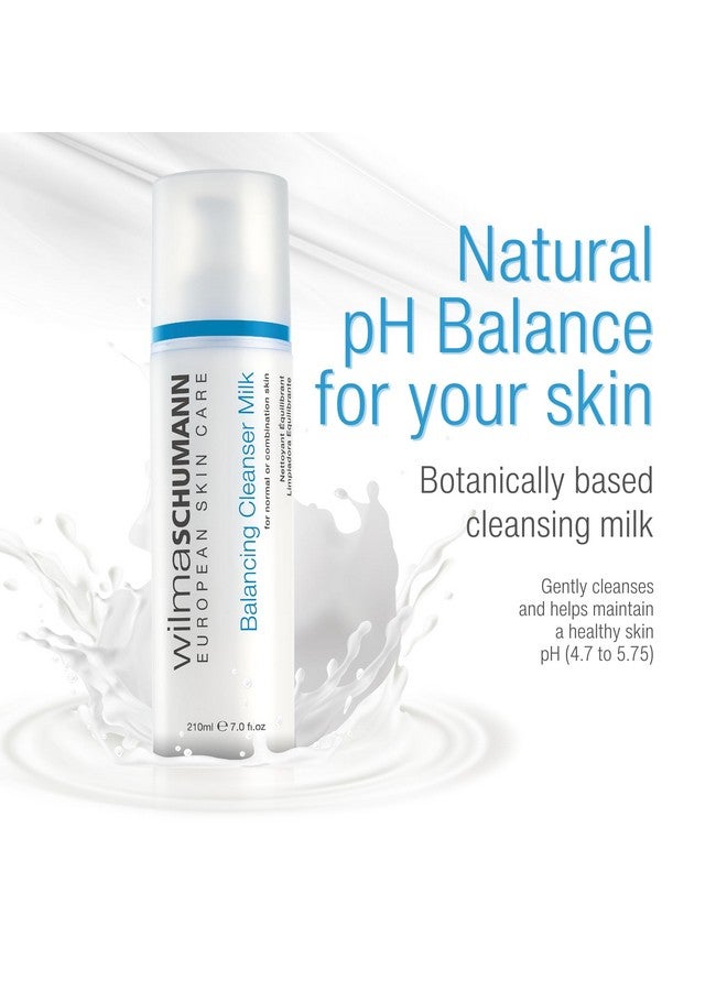 WILMA SCHUMANN Balancing Gentle Face Cleanser Milk Daily Hydrating Facial Cleanser For Normal And Combination Skin Milk Face Wash 7Oz/210Ml Luxury Skin Care - Image 2