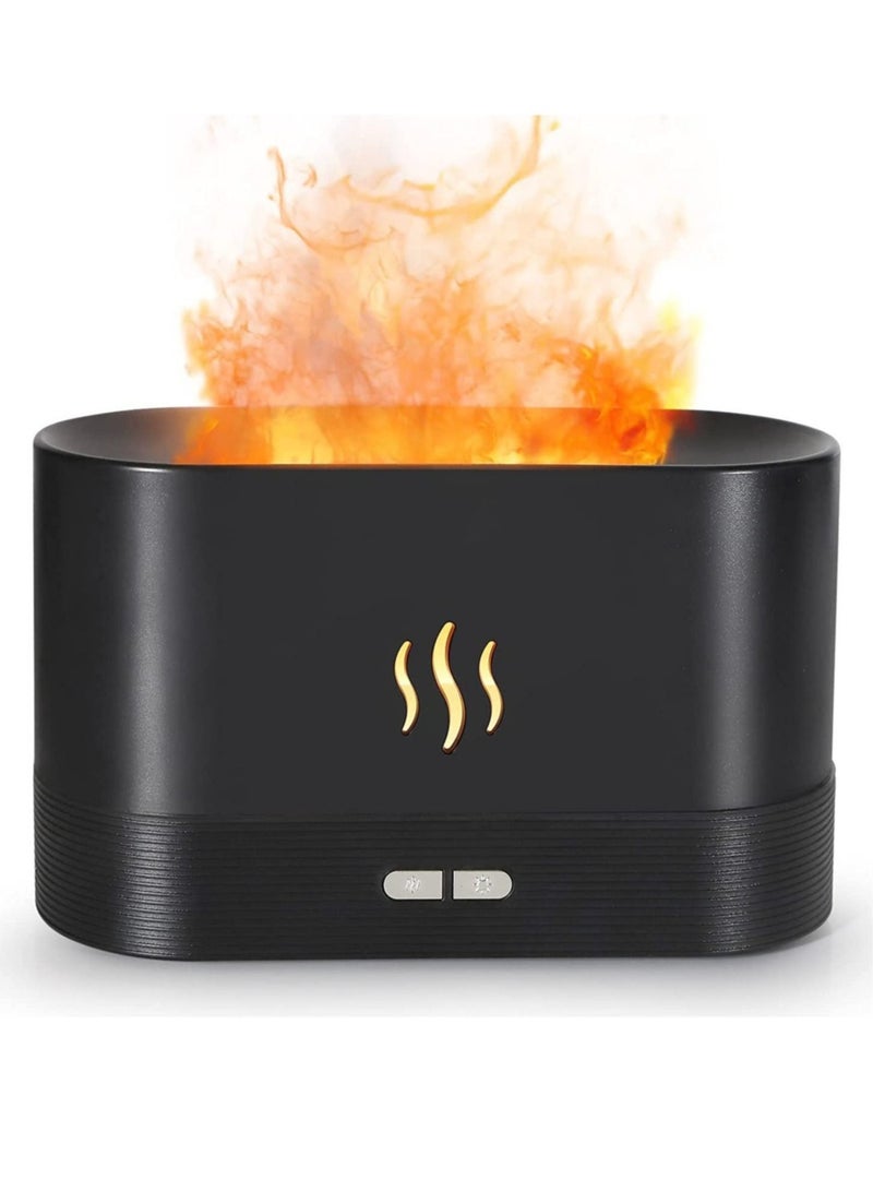 ELTRAZONE Flame Humidifier Aroma Diffuser Night Light Quiet Desk Top USB Humidifier Aromatherapy Essential Oil for Home Office Bedroom Baby Room Auto - Image 1
