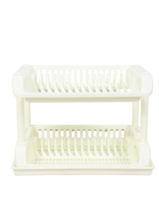 A two-tier drying rack and dish drainer helps in organizing and drying, saving space in the kitchen - pzsku/Z82E06882B1B6A3088714Z/45/_/1735470626/4d7366b4-9d4b-47cf-983a-12924e8242a7