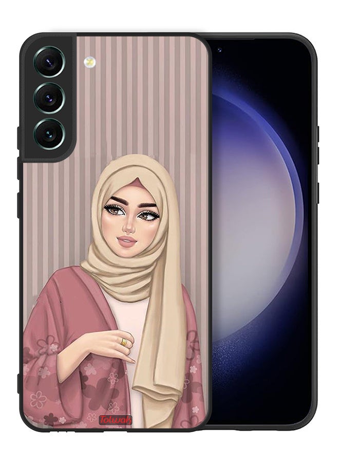Tolwak Samsung Galaxy S22 5G Protective Case Cover Hijab Girl Art - Image 1