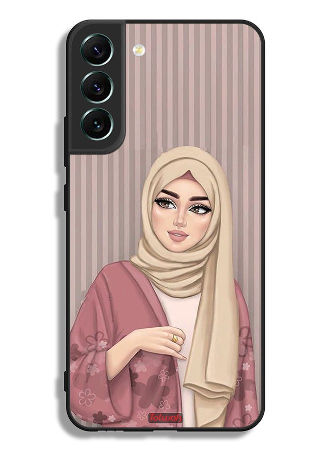Tolwak Samsung Galaxy S22 5G Protective Case Cover Hijab Girl Art - Image 2