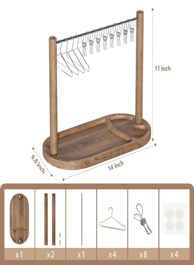 رف عرض لحم الخنزير المقدد من جيرنش - صينية تقديم لحم الخنزير المقدد من خشب الأكاسيا - علاقة لحم الخنزير المقدد - أطباق تقديم لحم الخنزير المقدد الفاخرة - هدايا الانتقال إلى منزل جديد - أفكار هدايا حفلات الزفاف - Image 2