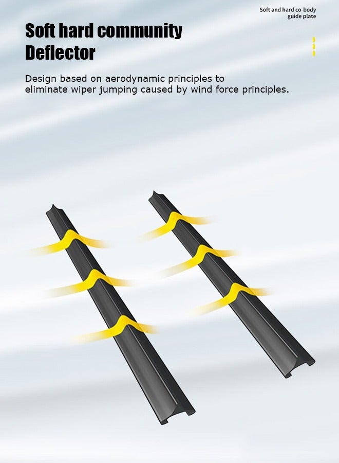 Generic Wiper, suitable for 2019-2023 Tesla Model 3, low noise, boneless brush, durable and clean, wiper blade  - Image 4