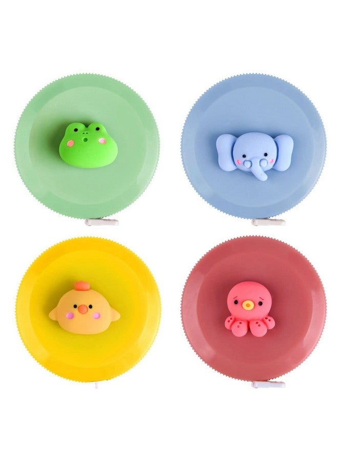 ASTARON 4 Pcs Soft Measuring Tape for Body Measurements Retractable，Cute Tape Measures Tailor Measuring Tape for Sewing 60 in / 1.5 M Tailors Measure Tape with Fractions Measure Ruler for Sewing - Image 1