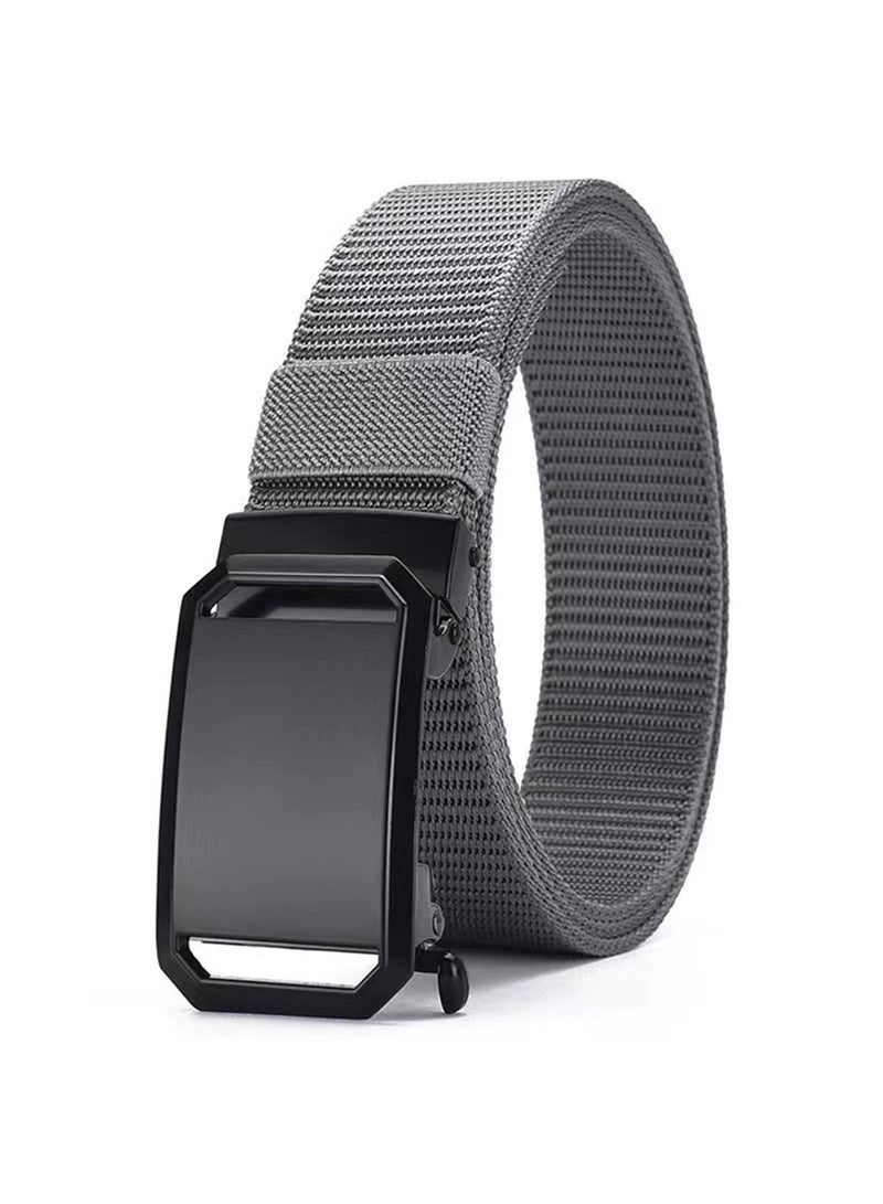 Automatic Nylon Belt for Men & Women - Fashionable, Adjustable, Durable, and Comfortable Waist Belt for Casual & Formal Wear, Everyday Use, and Outdoor Activities Blue - Image 1
