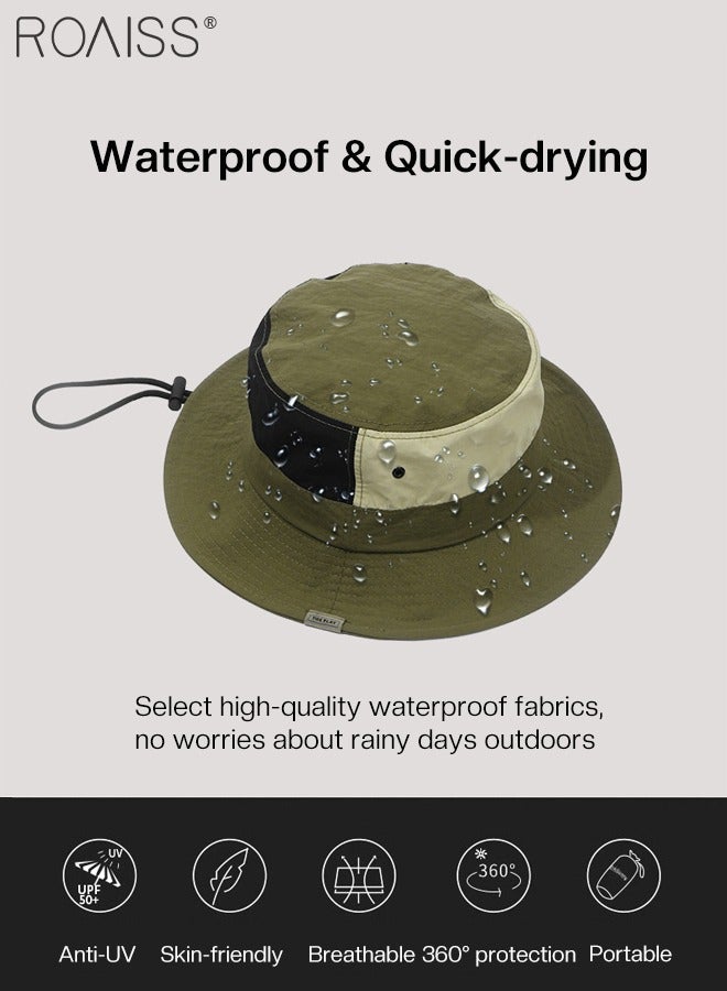 رويس قبعة دلو واقية من الشمس خفيفة الوزن وقابلة للحمل للنساء، حماية من الشمس UPF50+، قبعة شمس قابلة للتهوية، مناسبة للتخييم في الهواء الطلق وصيد الأسماك والمغامرات سريعة الجفاف ومقاومة للماء والمشي لمسافات طويلة - Image 5