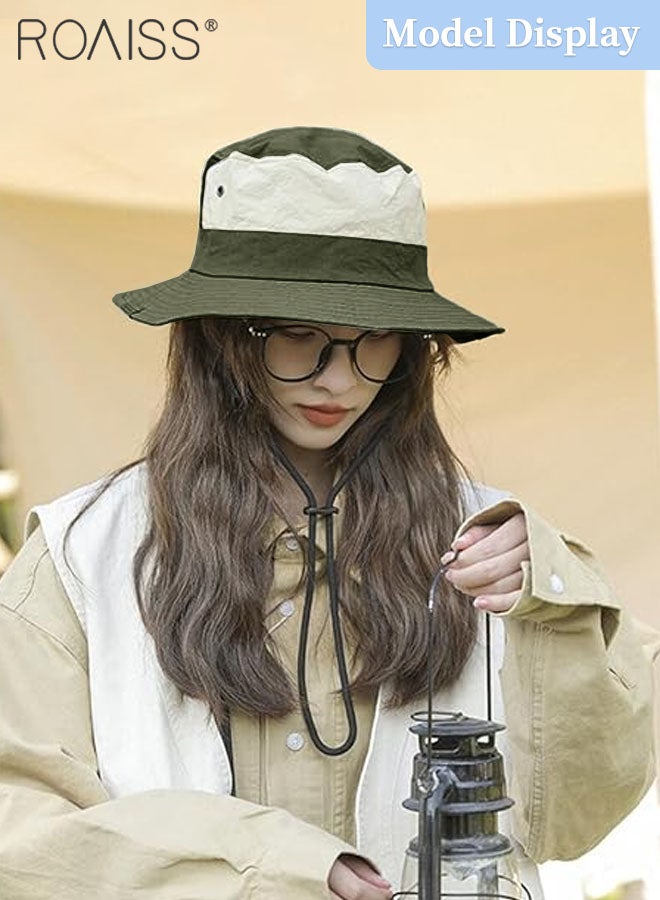رويس قبعة دلو واقية من الشمس خفيفة الوزن وقابلة للحمل للنساء، حماية من الشمس UPF50+، قبعة شمس قابلة للتهوية، مناسبة للتخييم في الهواء الطلق وصيد الأسماك والمغامرات سريعة الجفاف ومقاومة للماء والمشي لمسافات طويلة - Image 2