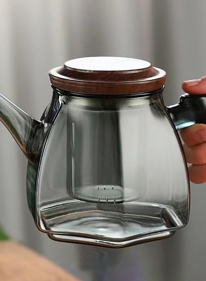 Flower Tea Teapot Grey 800ml - Image 4