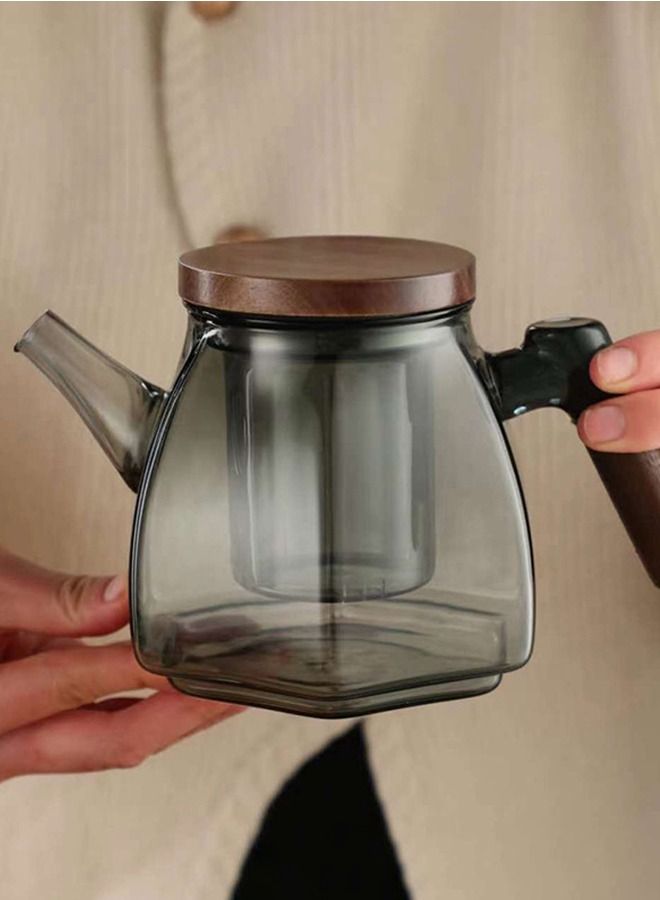 Flower Tea Teapot Grey 800ml - Image 3