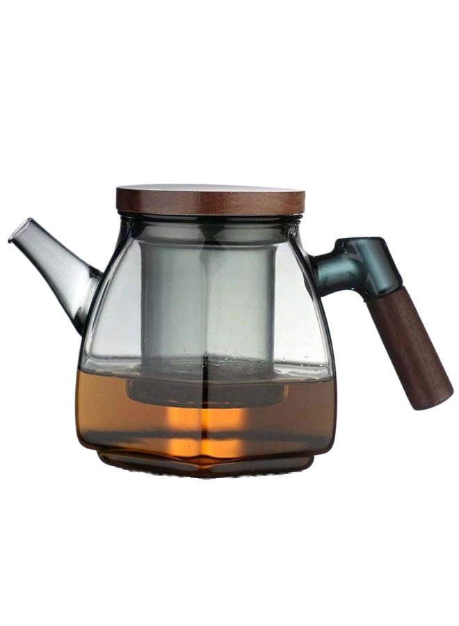 Flower Tea Teapot Grey 800ml - Image 1